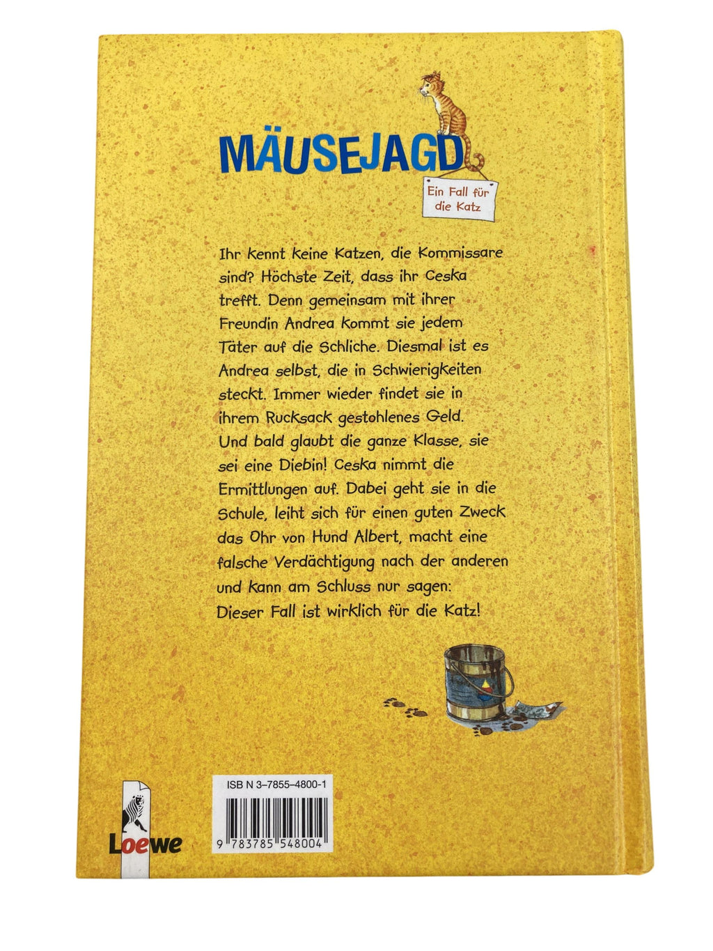 Kinderbücher Bücher Spielen & Lernen Ein Fall für die Katz - Mäusejagd Loewe Rear Image Second Hand