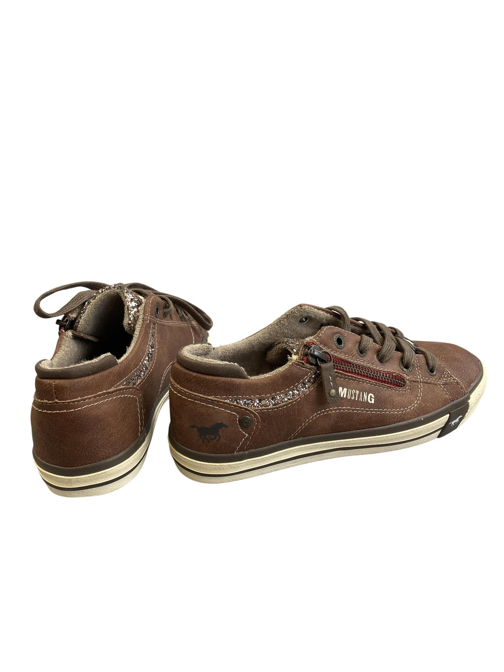 Schnürschuhe Halbschuhe Schuhe Halbschuh Mustang Rear Image Second Hand