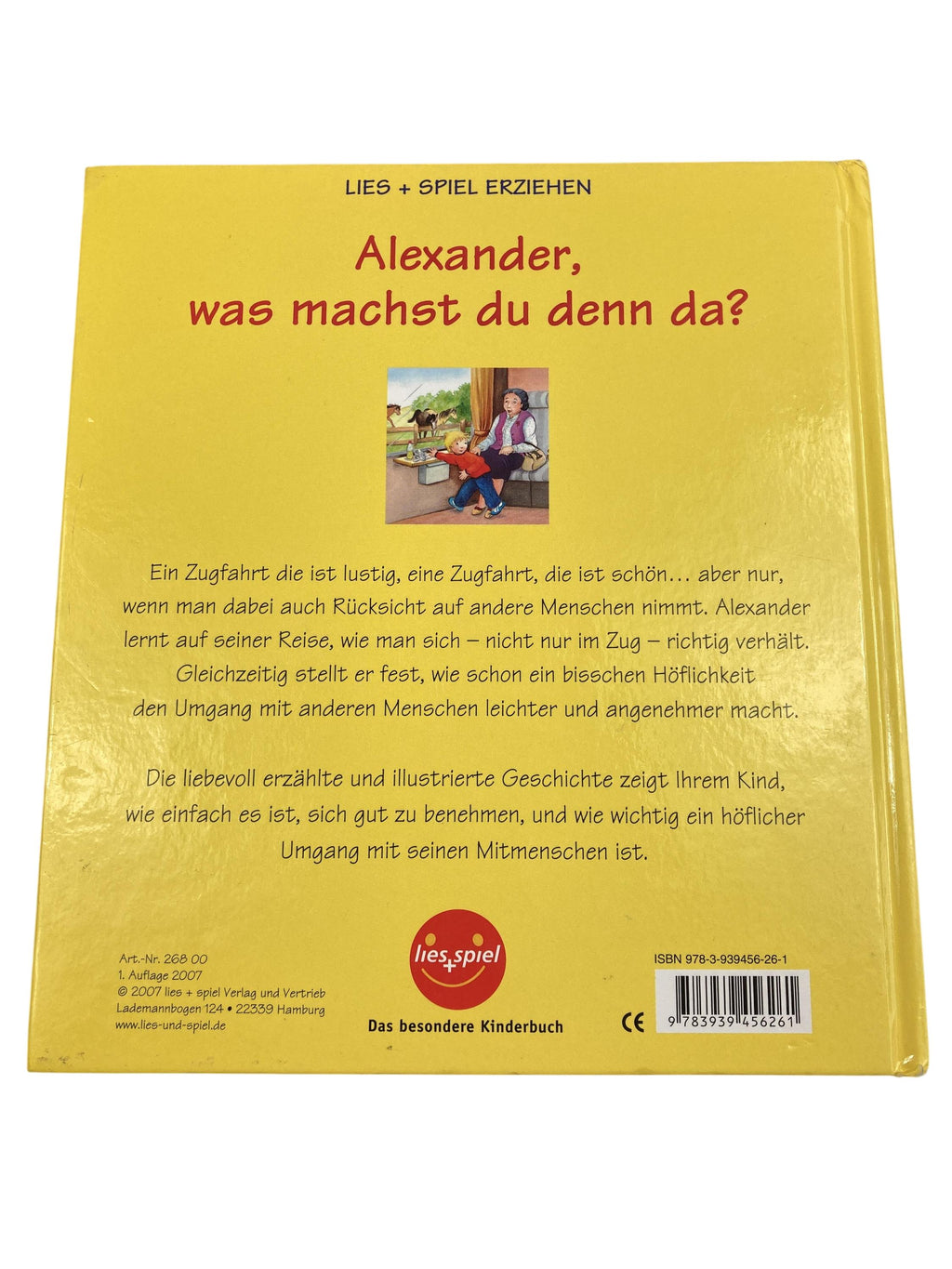 Kinderbücher Bücher Spielen & Lernen Alexander, was machst du denn da? lies + spiel Rear Image Second Hand