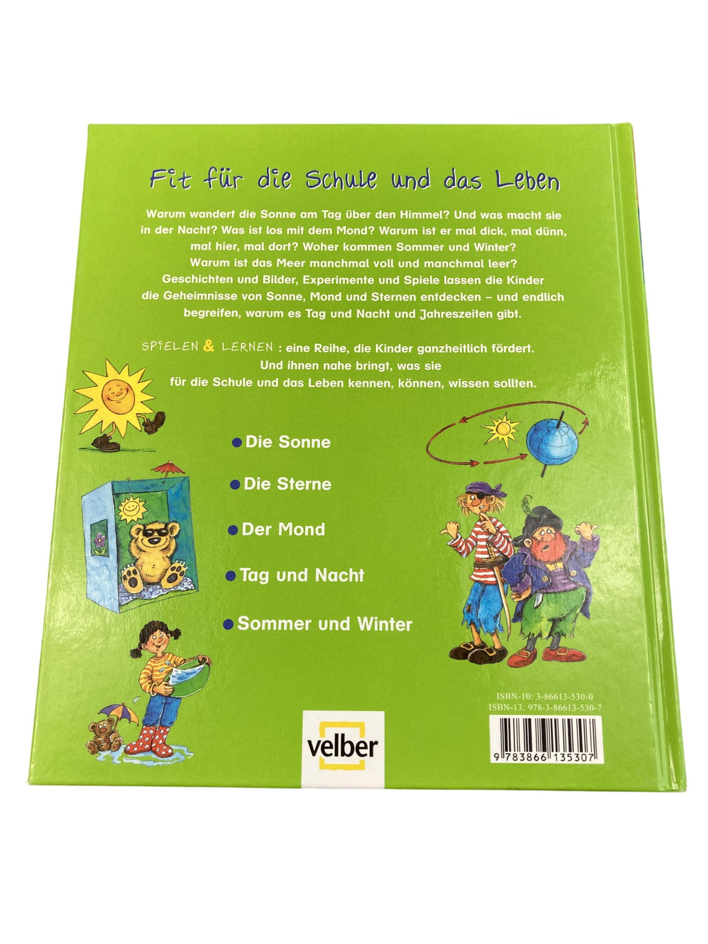 Kinderbücher Bücher Spielen & Lernen Spielen&lernen-was macht die Sonne in der Nacht? Velber Rear Image Second Hand
