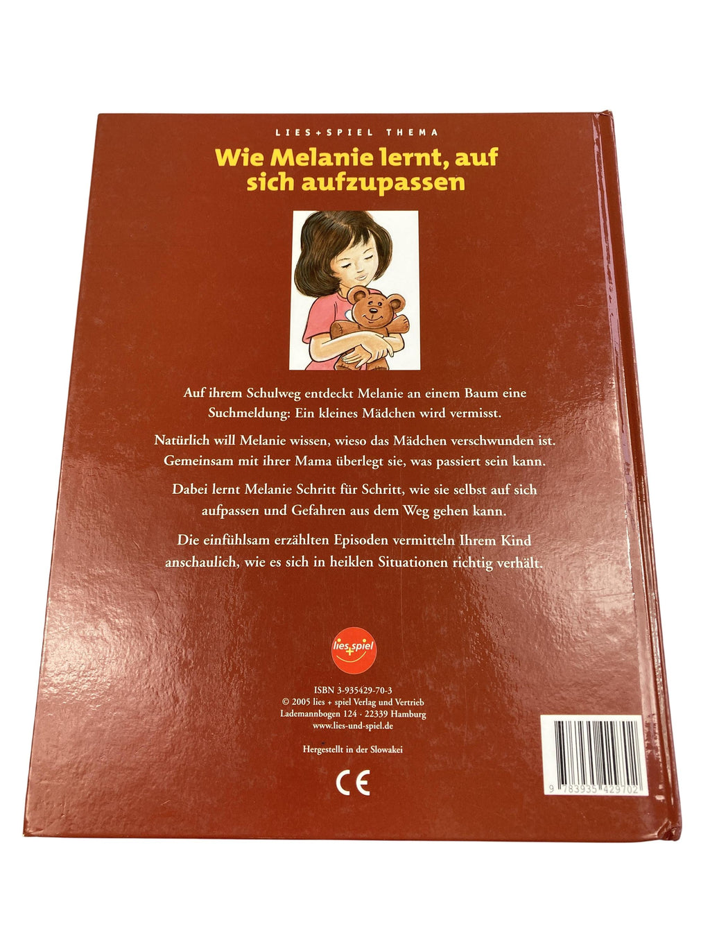 Kinderbücher Bücher Spielen & Lernen Wie Melanie lernt, auf sich aufzupassen lies + spiel Rear Image Second Hand