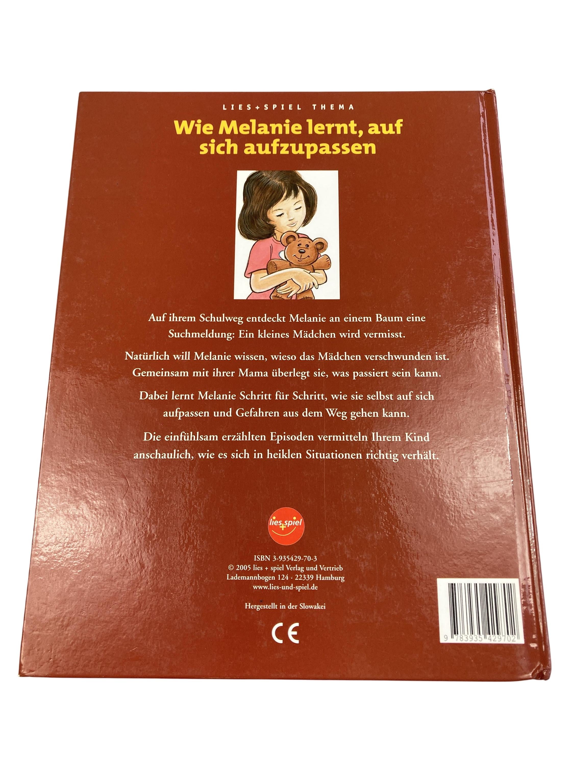 Kinderbücher Bücher Spielen & Lernen Wie Melanie lernt, auf sich aufzupassen lies + spiel Rear Image Second Hand