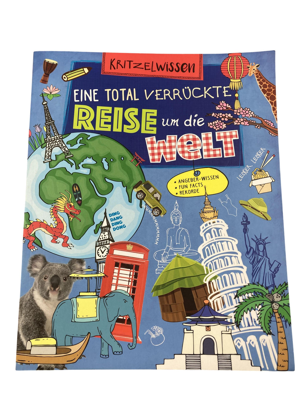 Kinderbücher Bücher Spielen & Lernen Eine total verrückte Reise um die Welt Planet Medien Front Image Second Hand
