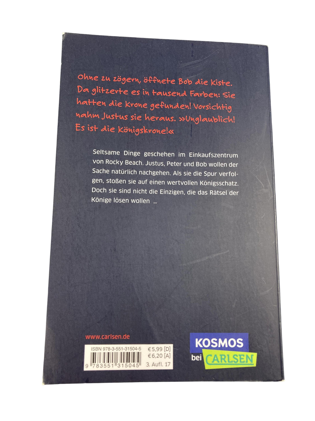 Kinderbücher Bücher Spielen & Lernen Die drei ??? Kids - Das Rätselder Könige KOSMOS Rear Image Second Hand