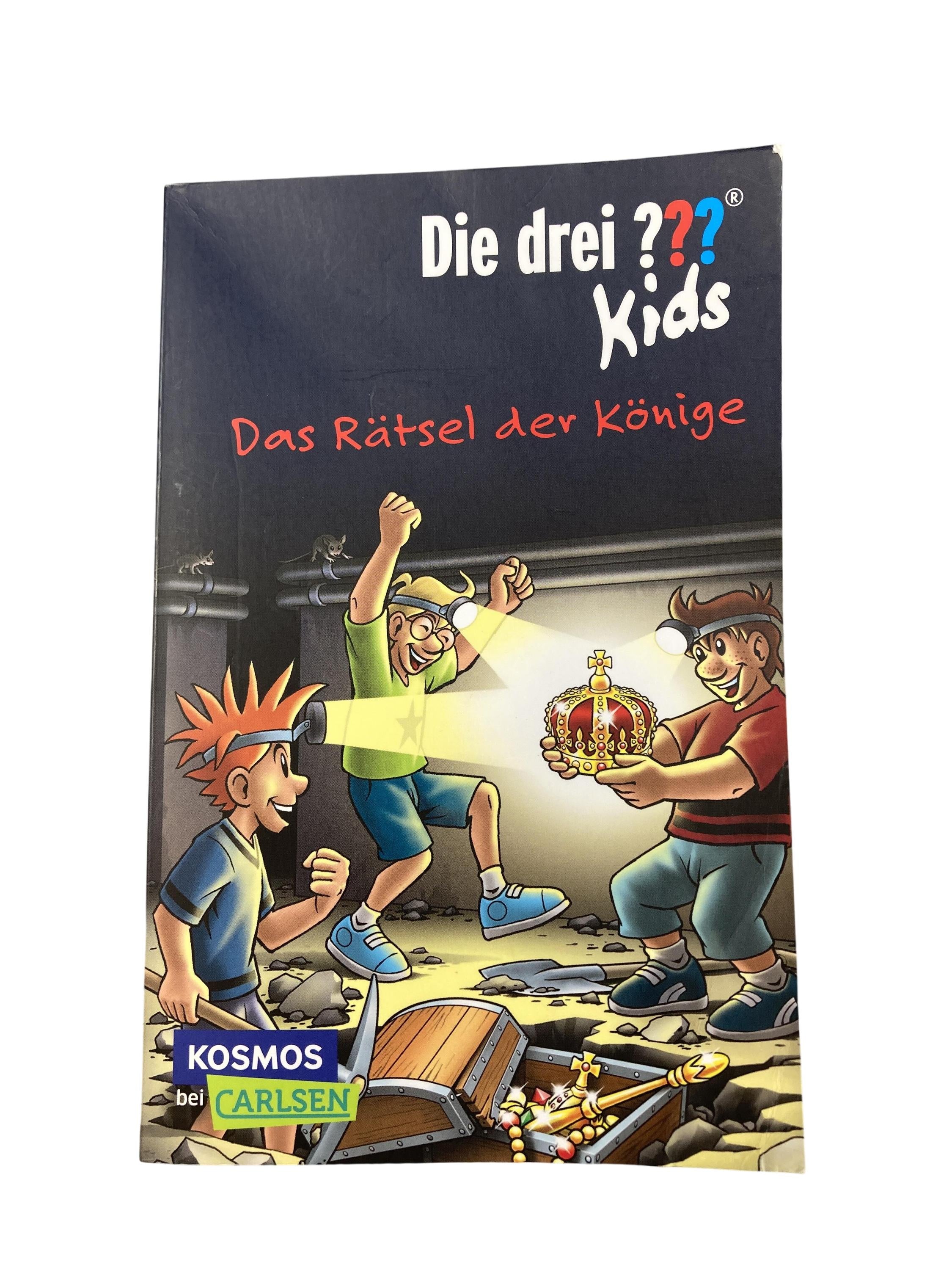 Kinderbücher Bücher Spielen & Lernen Die drei ??? Kids - Das Rätselder Könige KOSMOS Front Image Second Hand