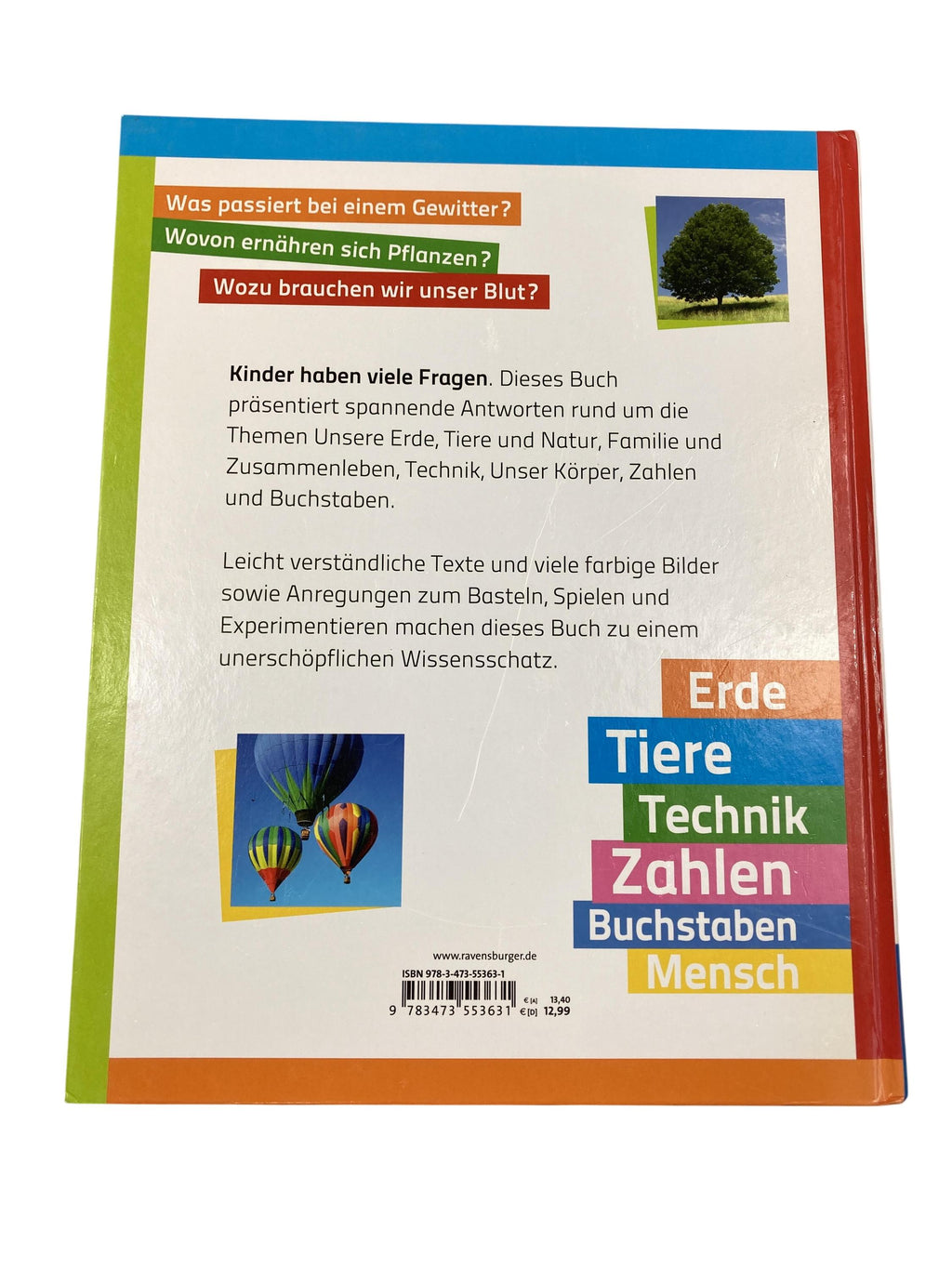 Kinderbücher Bücher Spielen & Lernen Mein großes Buch für die Vorschule Ravensburger  Rear Image Second Hand