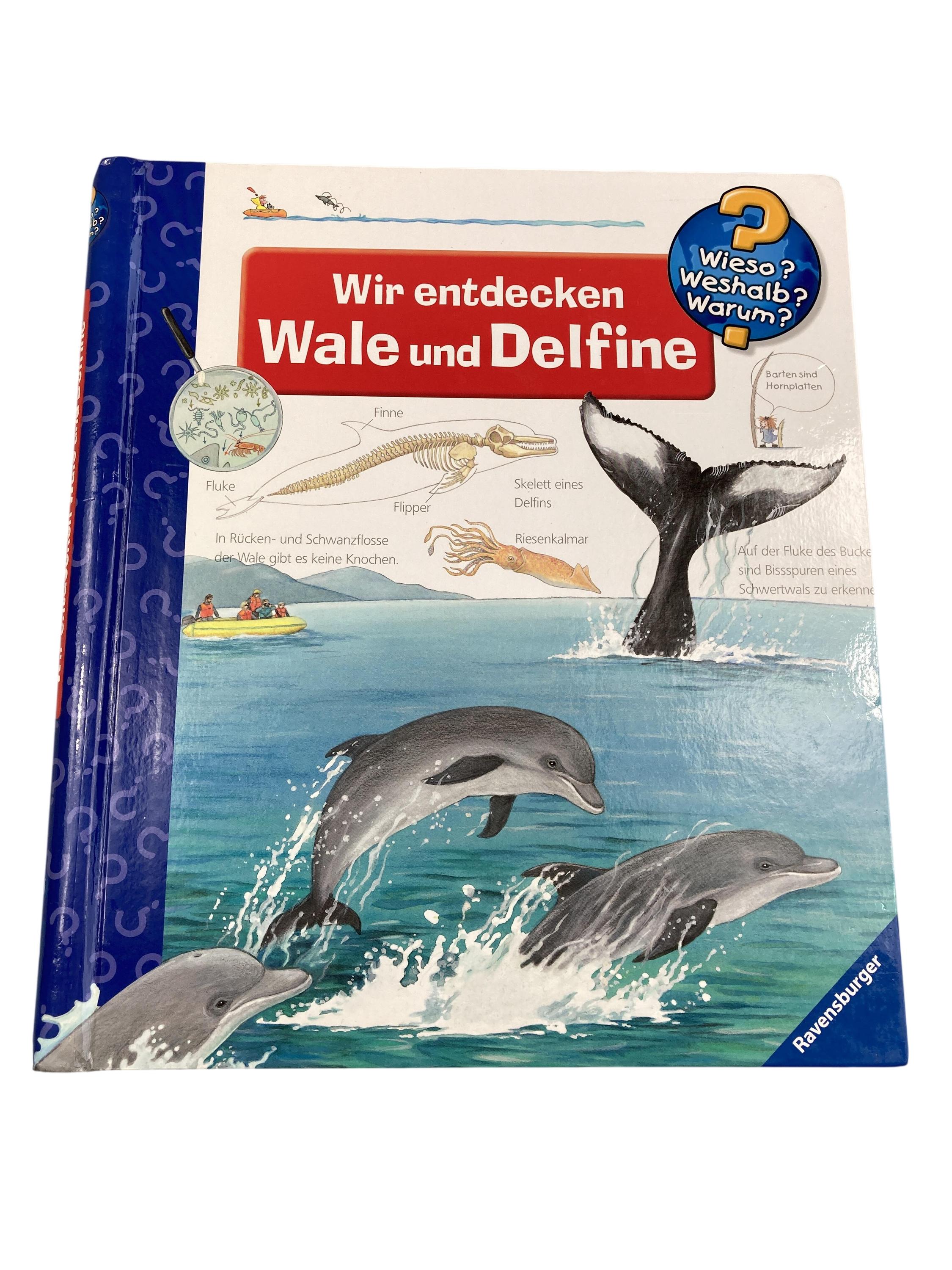 Kinderbücher Bücher Spielen & Lernen Wieso weshalb Warum - Eie entdecken Wale und Delfine Ravensburger  Front Image Second Hand