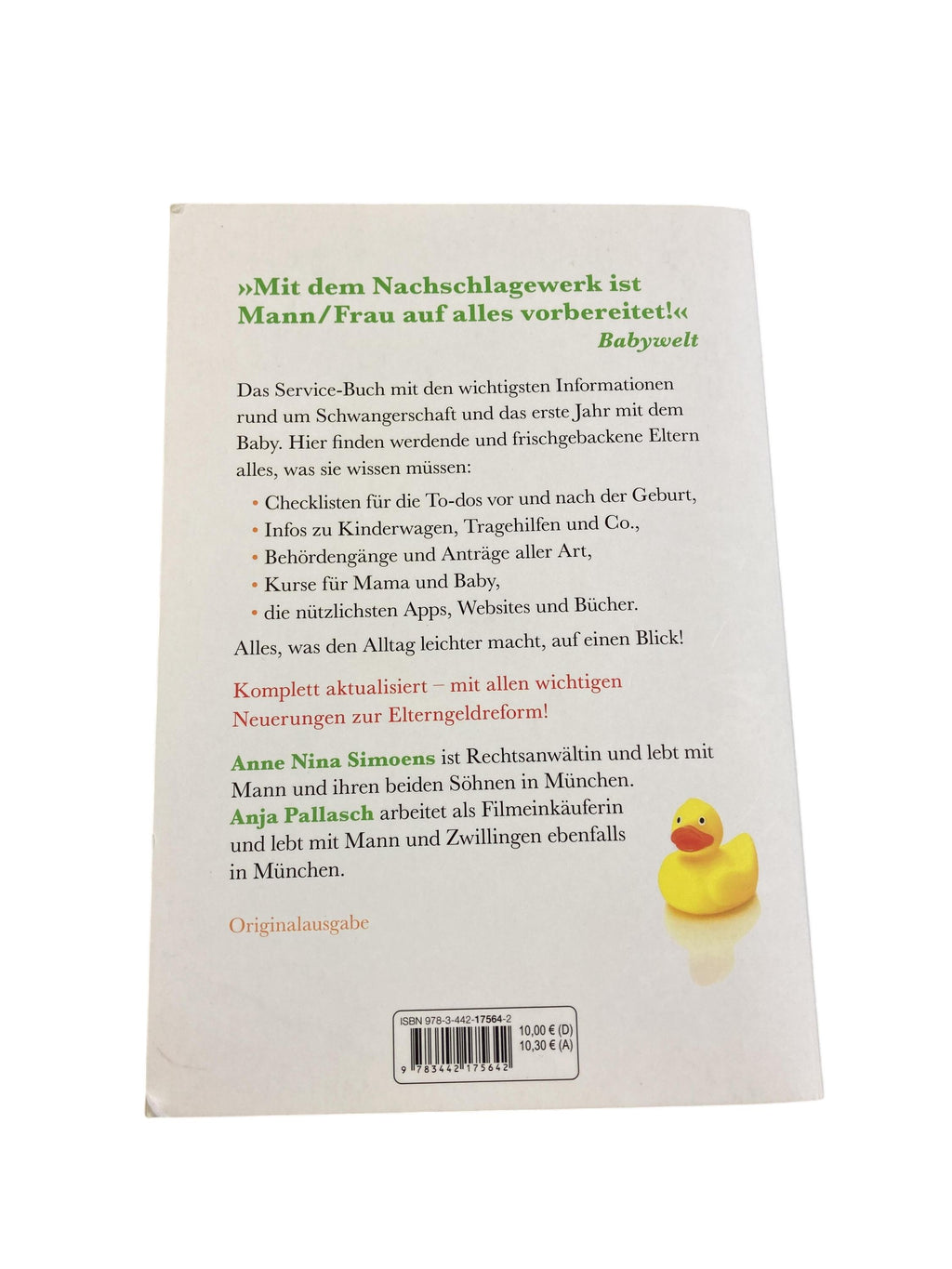 Elternbücher Elternbücher Schwangerschaft & Stillen Buch Babypedia Goldmann Rear Image Second Hand