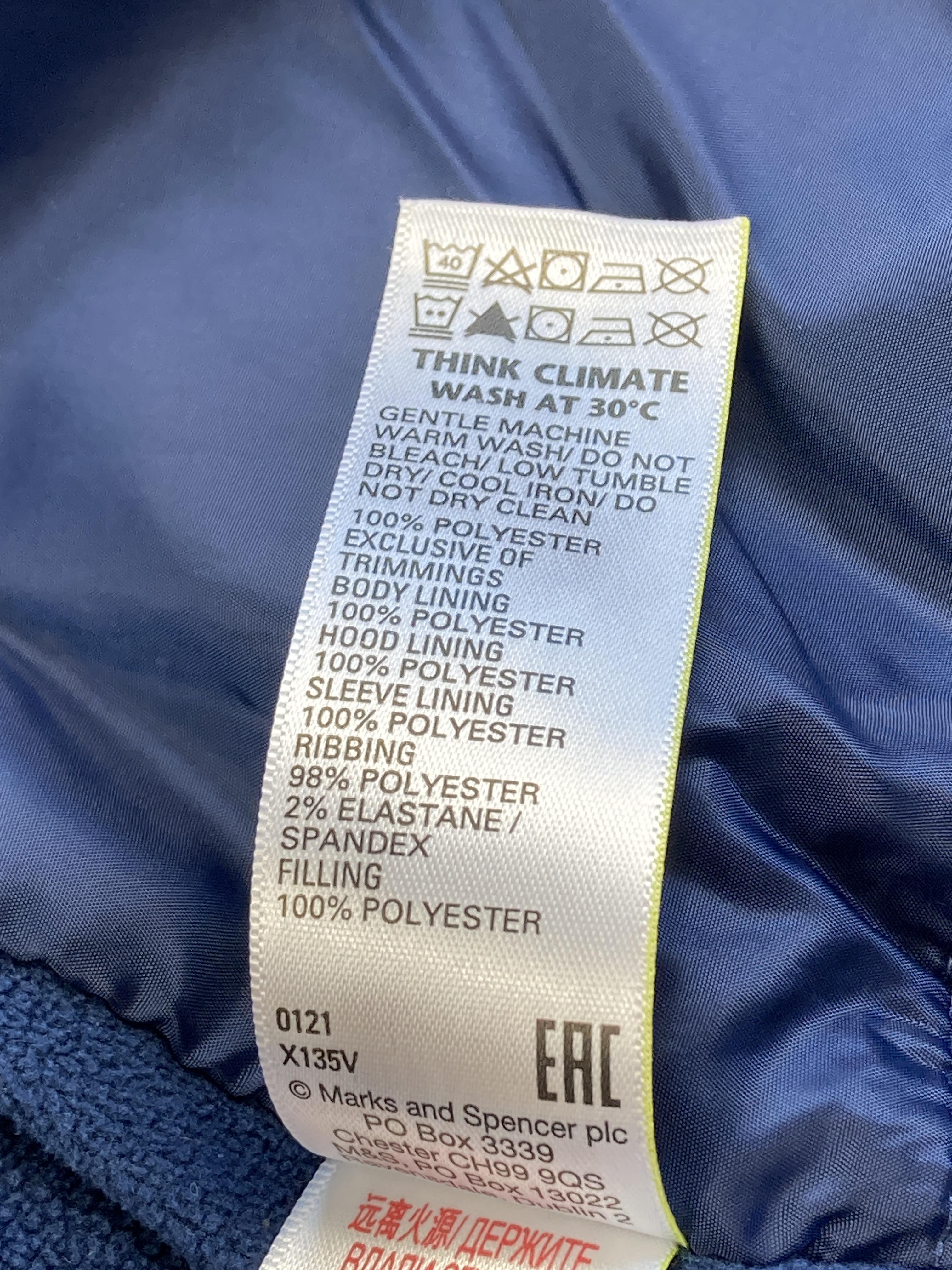 Winterjacken Jacken & Westen Kleidung Winterjacke gefüttert Dinosaurier M&S Care Label Second Hand