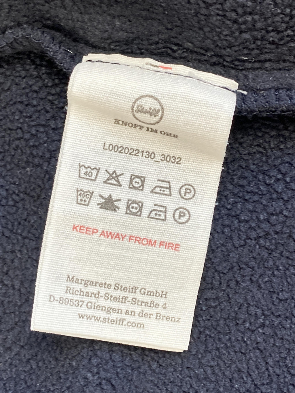 Fleecejacken Jacken & Westen Kleidung Fleecejacke Steiff Care Label Second Hand