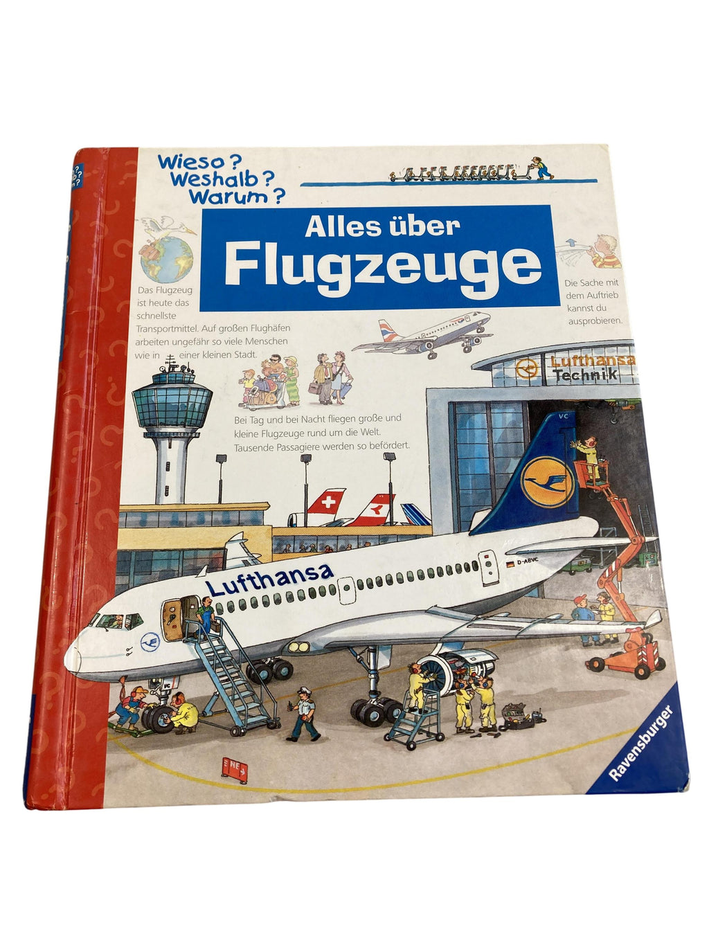 Kinderbücher Bücher Spielen & Lernen Wieso Weshalb Warum - Alles über Flugzeuge Ravensburger  Front Image Second Hand