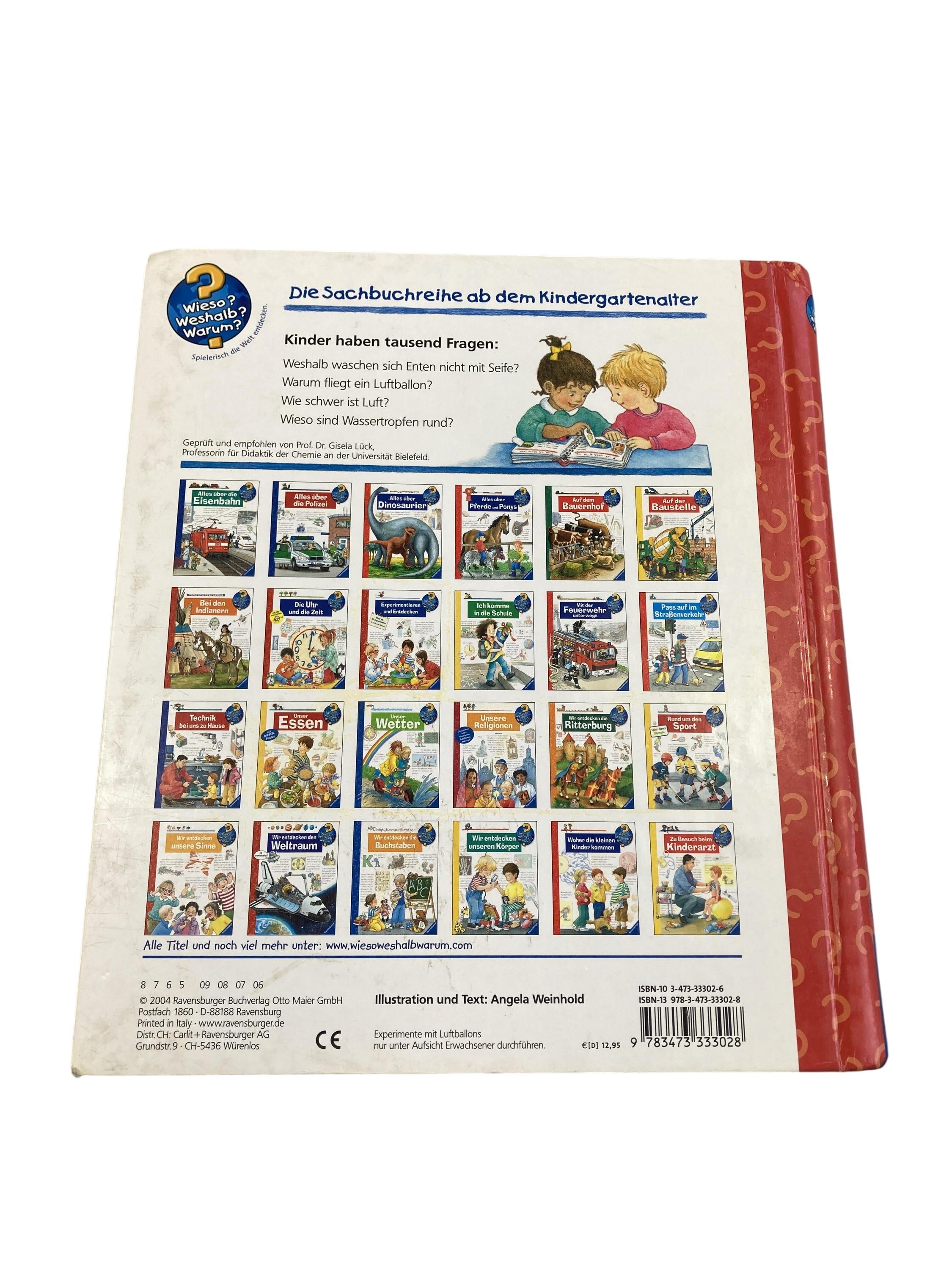 Kinderbücher Bücher Spielen & Lernen Wieso Weshalb Warum - Experimentieren und Entdecken Ravensburger  Rear Image Second Hand