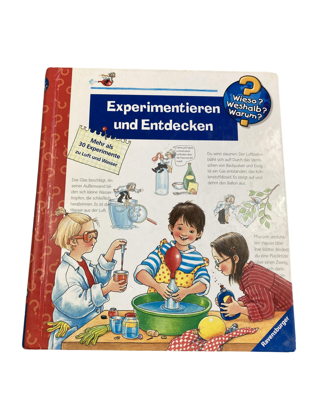 Kinderbücher Bücher Spielen & Lernen Wieso Weshalb Warum - Experimentieren und Entdecken Ravensburger  Front Image Second Hand