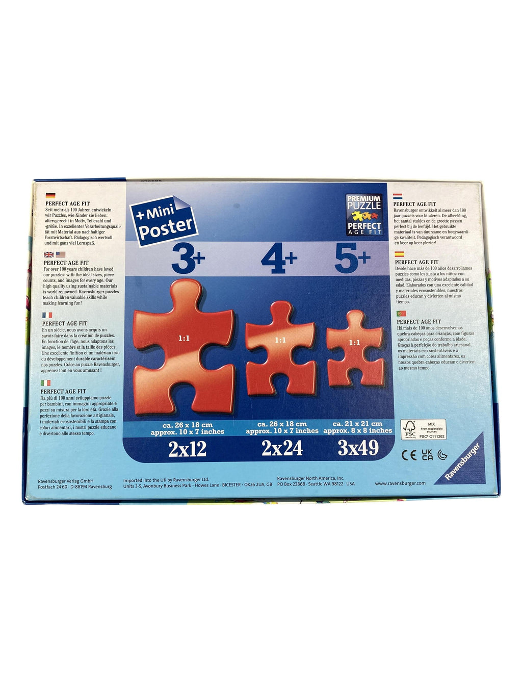 Puzzles Puzzles Spielen & Lernen Puzzle Einhorn Hasen Ravensburger  Rear Image Second Hand