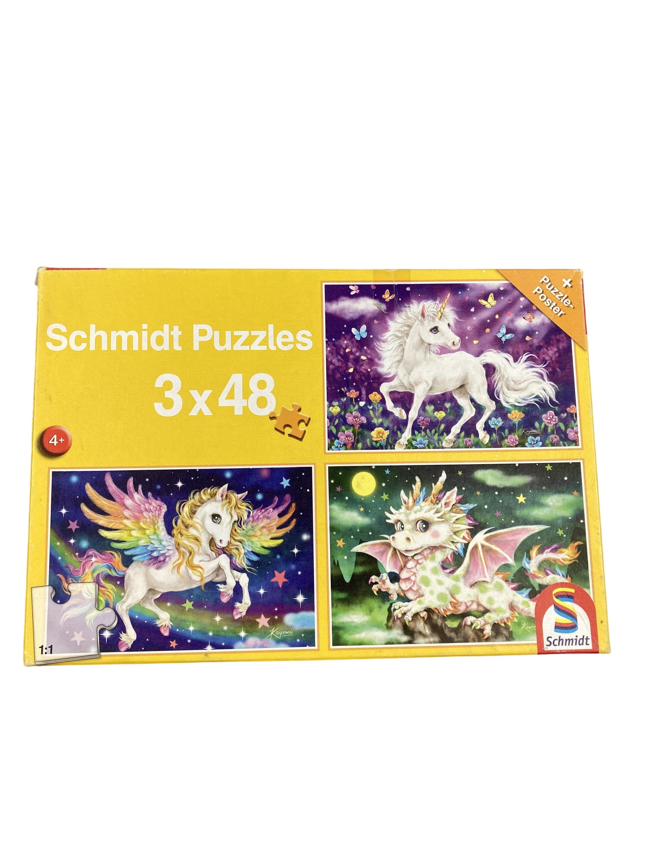 Puzzles Puzzles Spielen & Lernen Puzzle Einhorn Drache Fantasie 56377 Schmidt   Front Image Second Hand