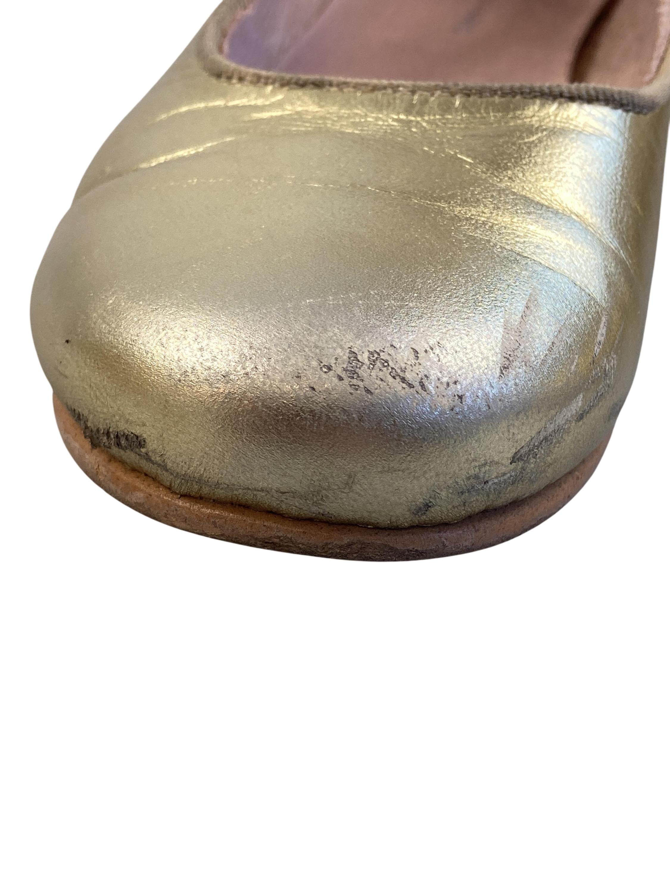 Ballerinas & Spangenschuhe Schuhe Riemchenschuhe Ballerinas Gold Jacadi New Misc Image 2 Second Hand