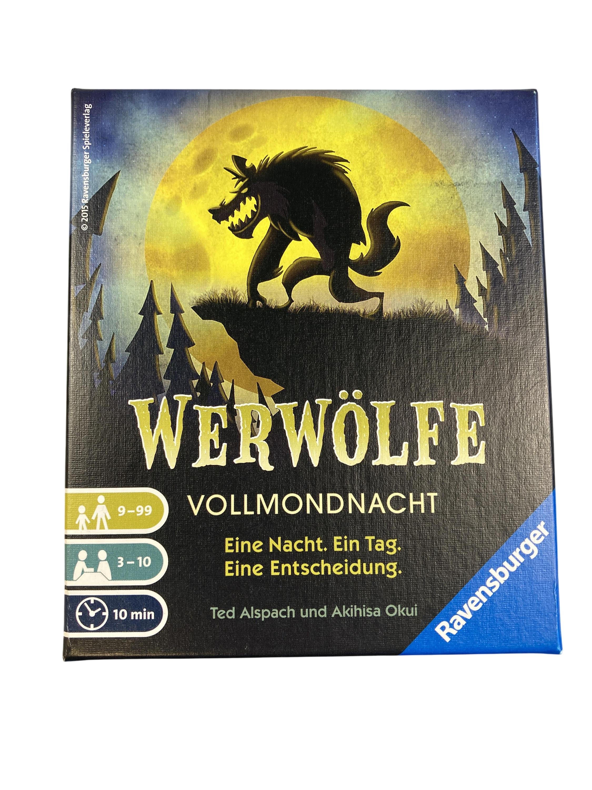 Brett- / Gesellschaftsspiele Spielen & Lernen Werwölfe Vollmondnacht Ravensburger  Front Image Second Hand