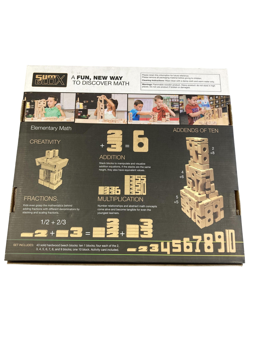 Holzpuzzles Holzspielzeuge Spielen & Lernen Math Blocks Sum blox Rear Image Second Hand