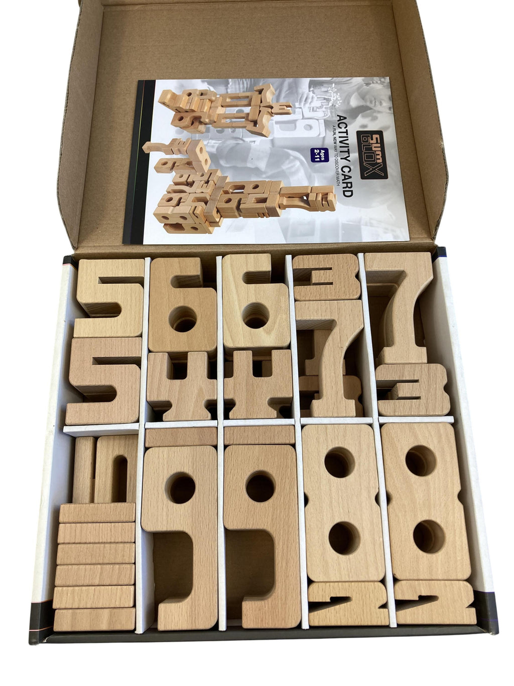 Holzpuzzles Holzspielzeuge Spielen & Lernen Math Blocks Sum blox Label Image Second Hand