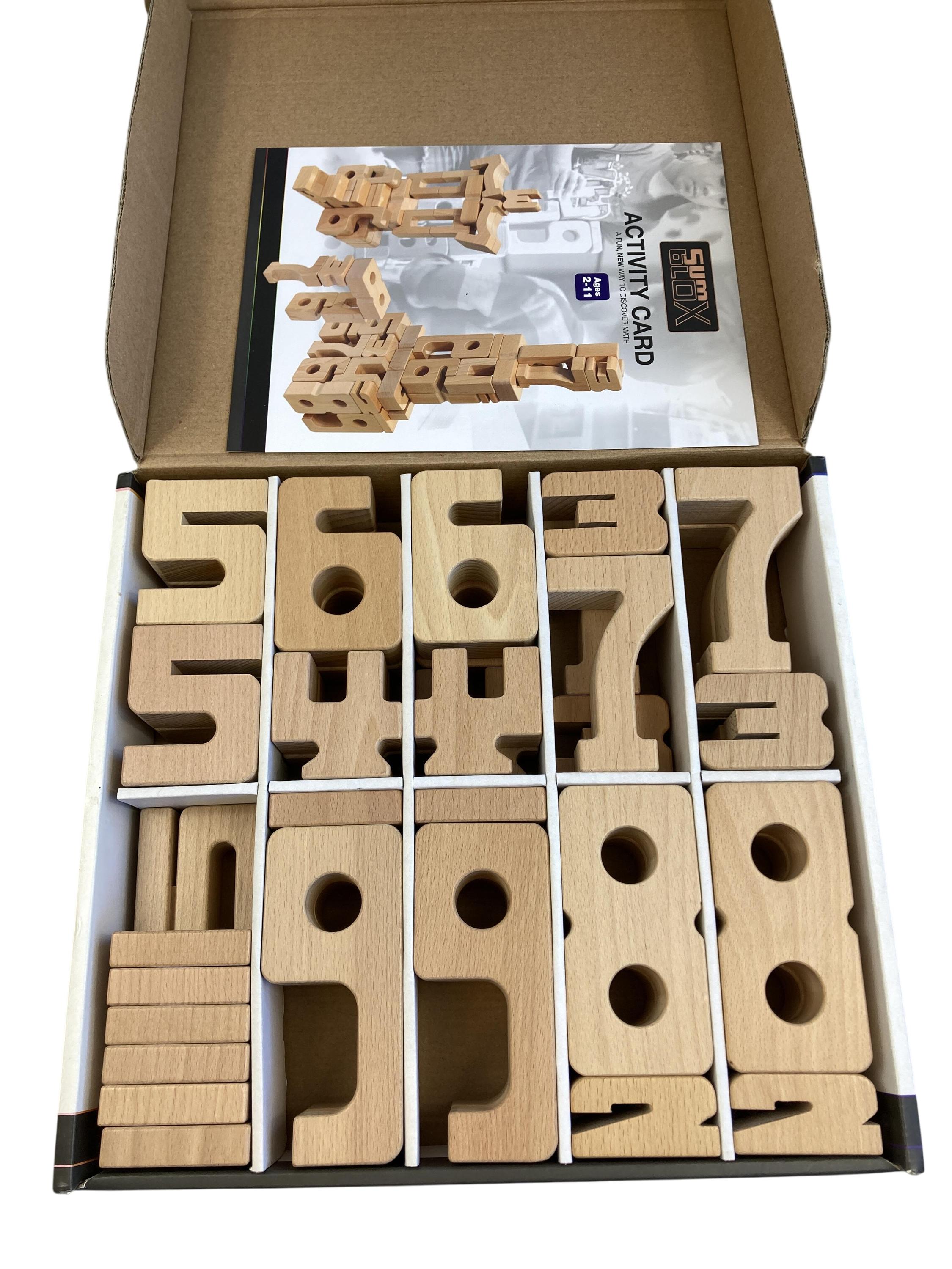 Holzpuzzles Holzspielzeuge Spielen & Lernen Math Blocks Sum blox Label Image Second Hand