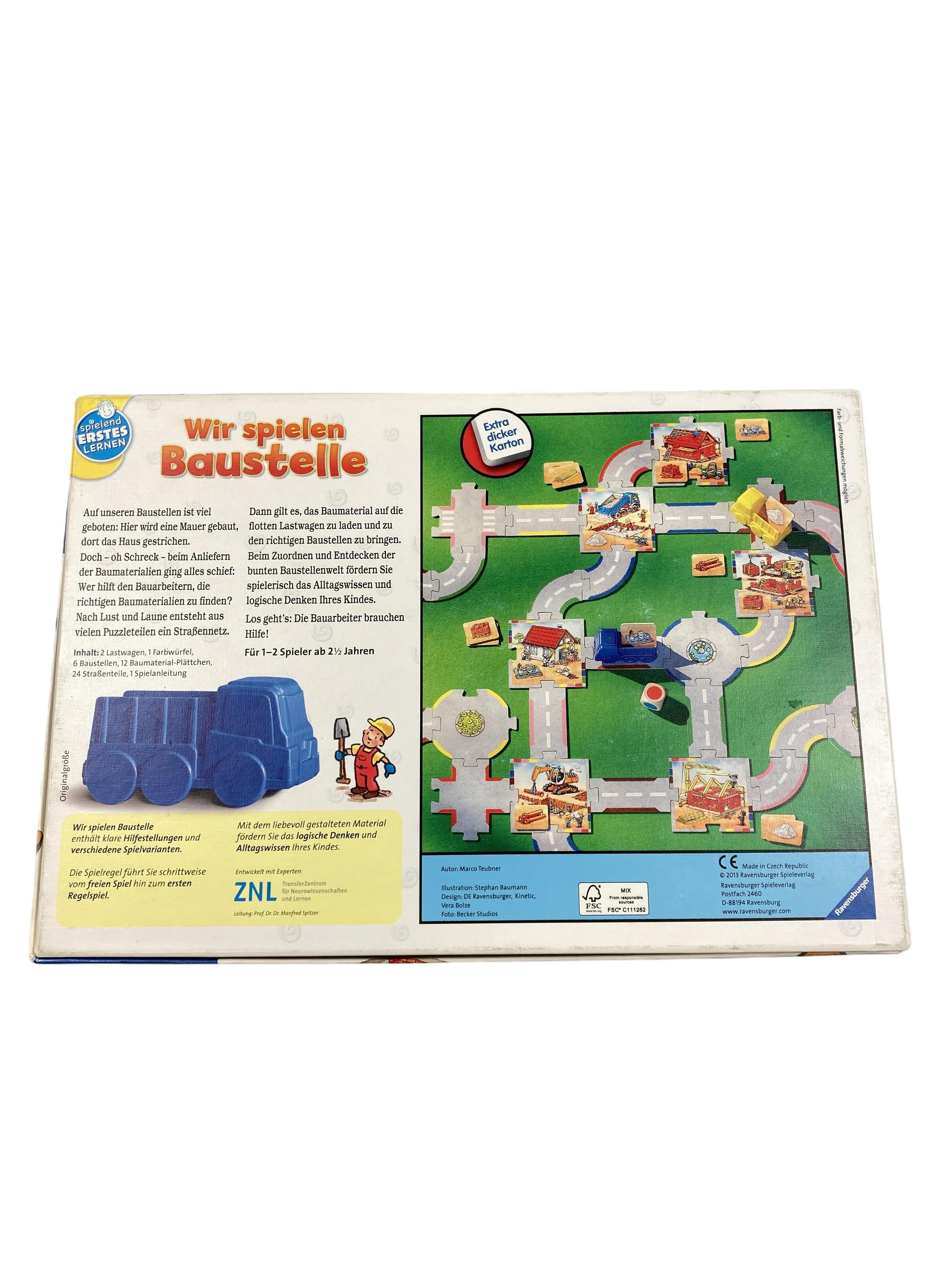 Brett- / Gesellschaftsspiele Spielen & Lernen Wir spielen Baustelle Ravensburger Rear Image Second Hand