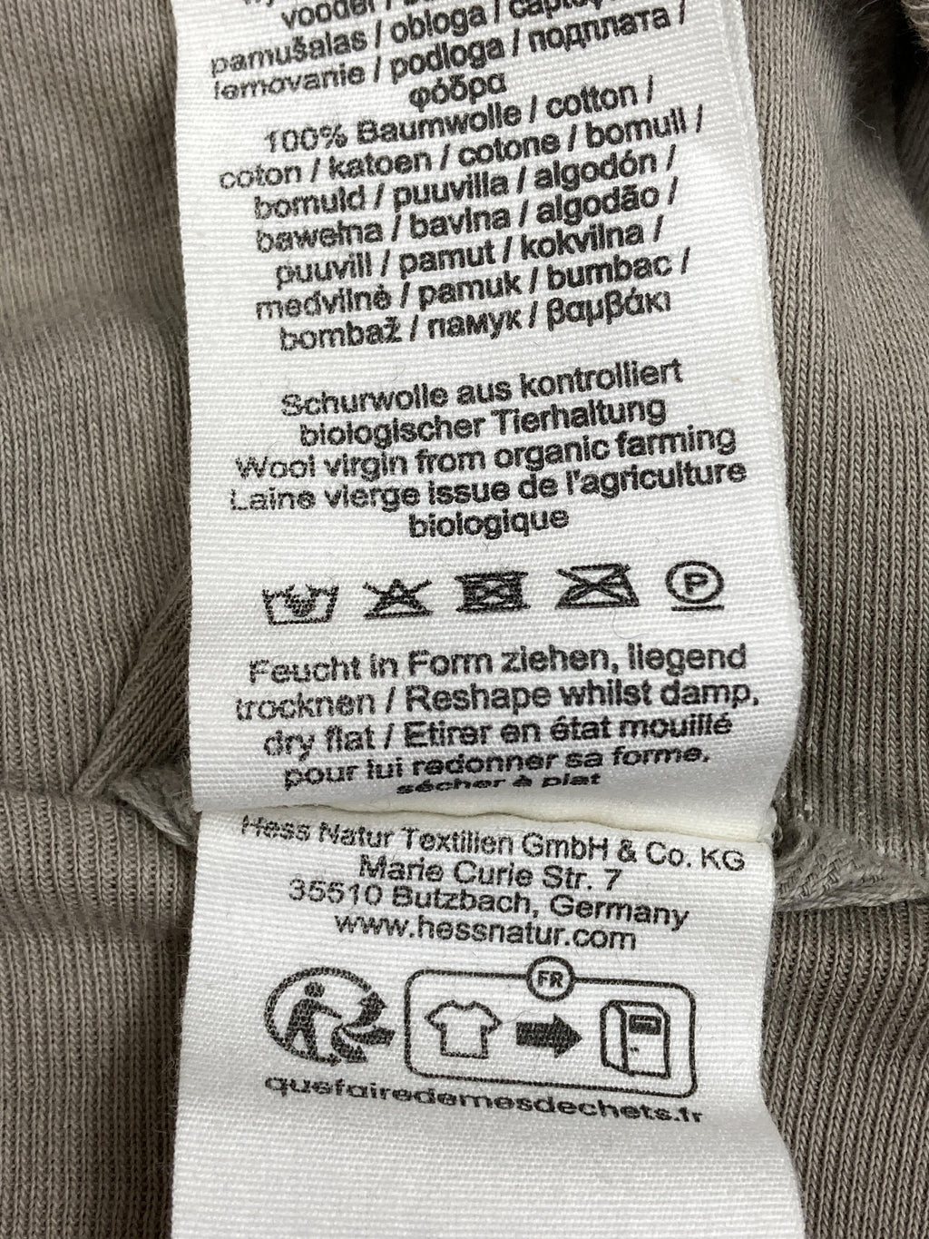 Overalls-wollwalkanzüge Overalls Kleidung Wollfleece Overall Hessnatur Care Label Second Hand