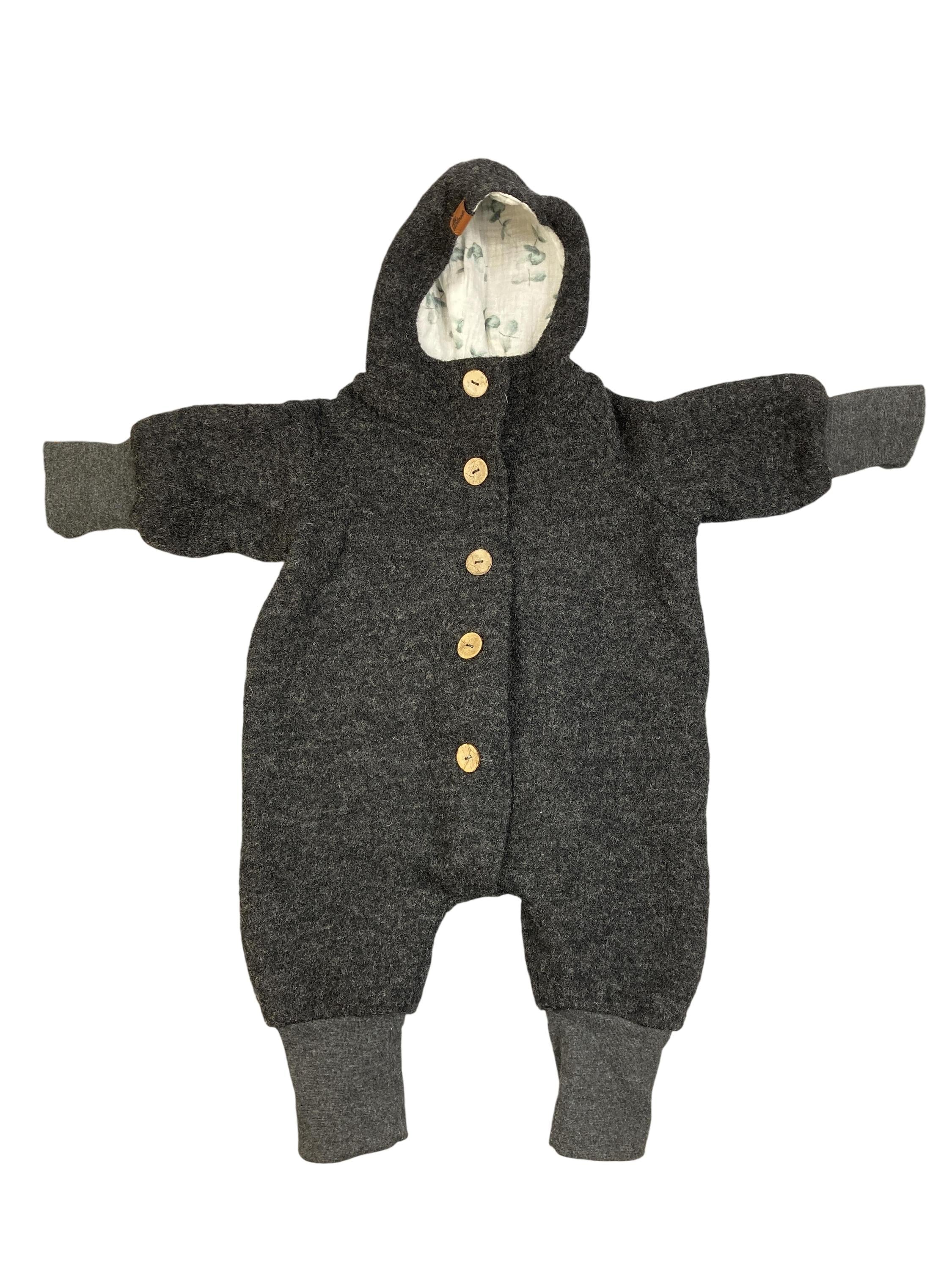 Overalls-wollwalkanzüge Overalls Kleidung Wollwalkoverall mit Musselin gefüttert TK Handmade Front Image Second Hand