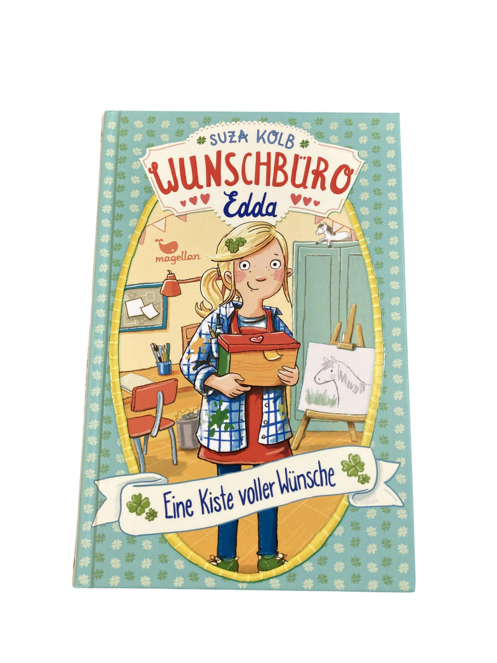 Jugendbücher Bücher Spielen & Lernen Wunschbüro Edda - Eine Kiste voller Wünsche Magellan Front Image Second Hand