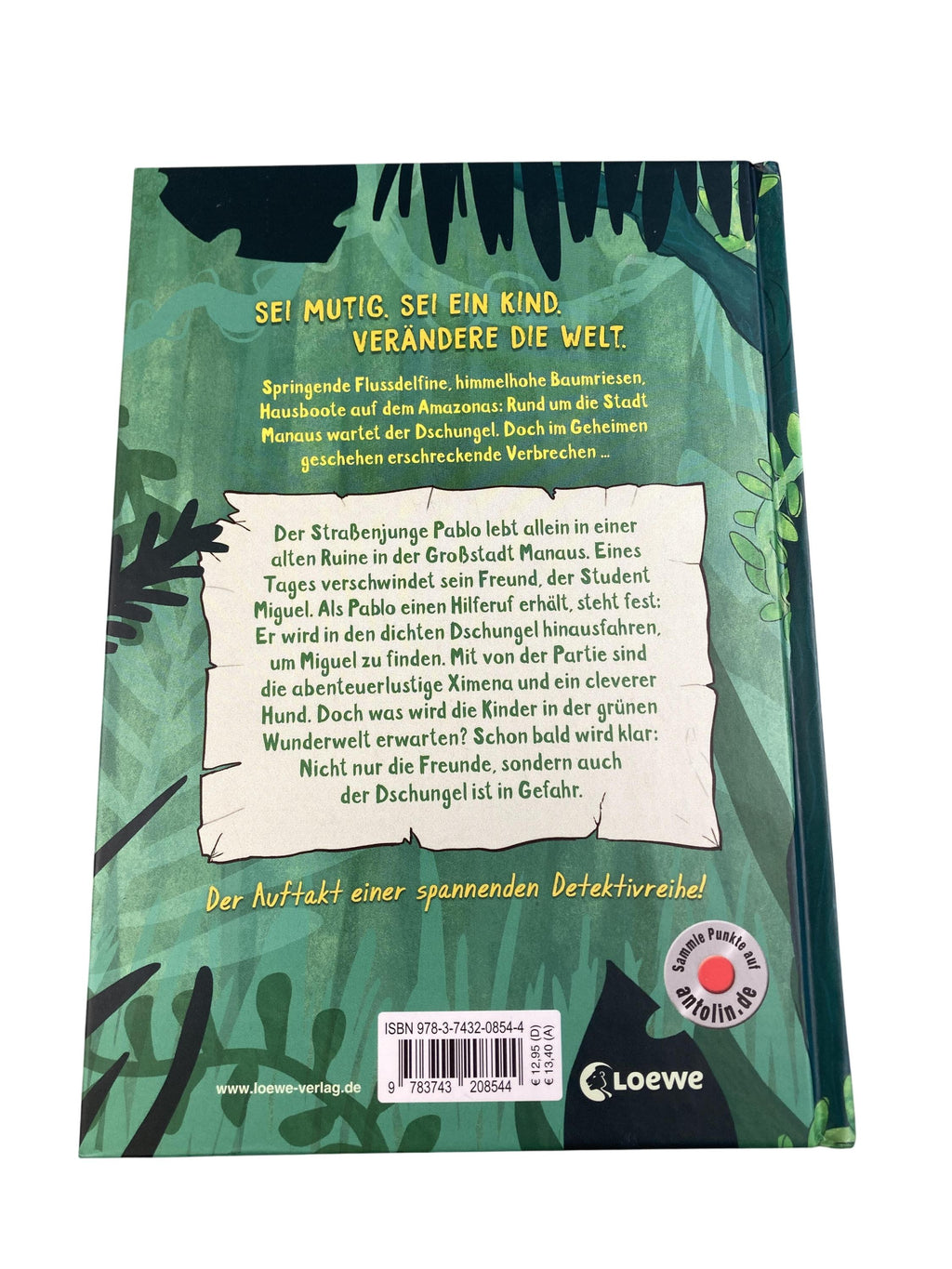 Jugendbücher Bücher Spielen & Lernen Die Amazonas Detektive - Verschwörung im Dschungel Loewe Rear Image Second Hand