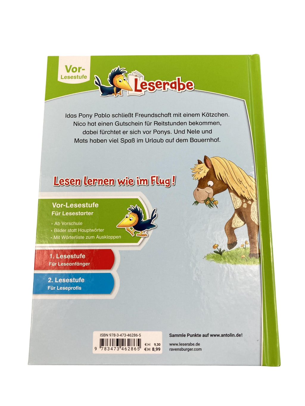 Kinderbücher Bücher Spielen & Lernen Leserabe- Ponygeschichten Ravensburger  Rear Image Second Hand