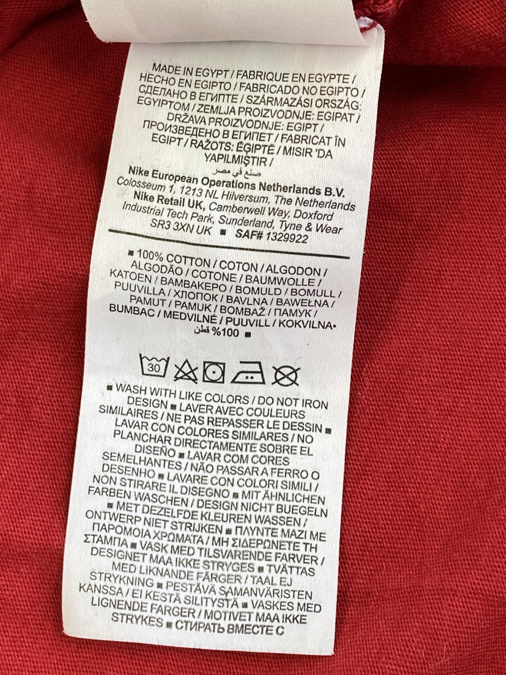 T-Shirts T-Shirts & Tops Kleidung Tshirt Nike Care Label Second Hand