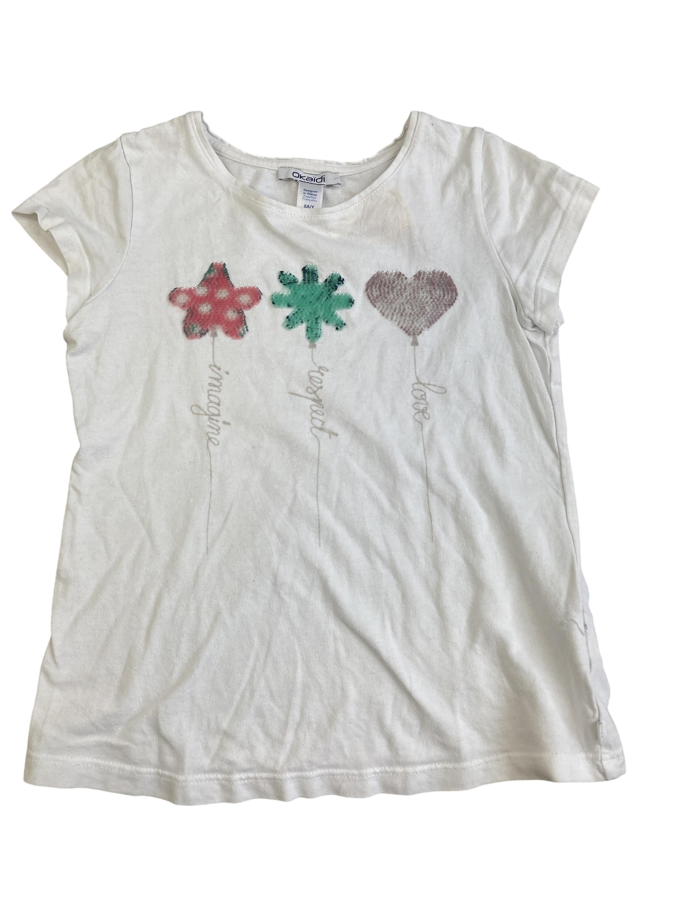 T-Shirts T-Shirts & Tops Kleidung Tshirt Pailetten Okaidi Front Image Second Hand