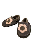 Lederpuschen Krabbelschuhe Schuhe Leder Krabbelschuhe Blume Schluppie Front Image Second Hand