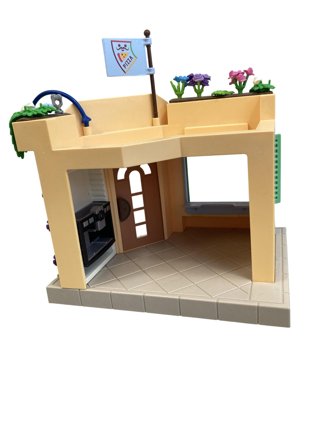 Playmobil Bauen & Konstruieren Spielen & Lernen Pizzeria mit Garten Restaurant Playmobil Rear Image Second Hand