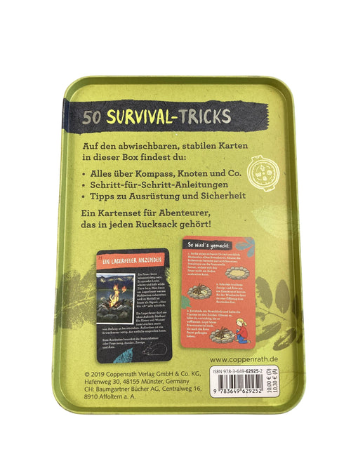 Kartenspiele Brett- / Gesellschaftsspiele Spielen & Lernen 50 Survial Tricks Coppenrath Rear Image Second Hand