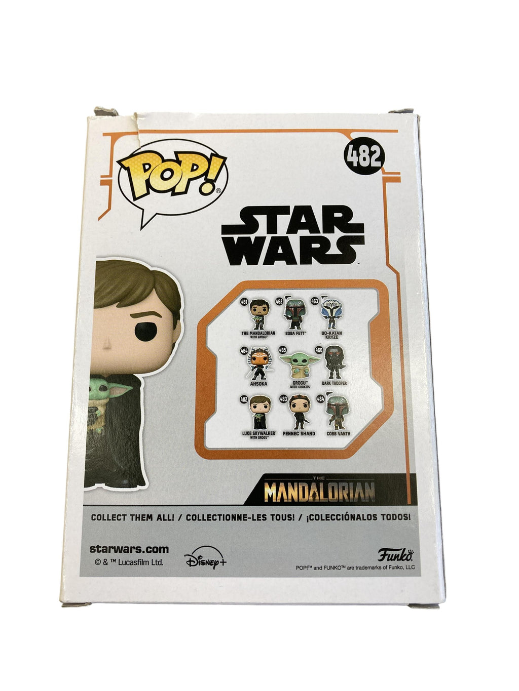 Spielfiguren Figuren & Sammeln Spielen & Lernen Pop Luke Skywalker with Grogu 482 Funko  Rear Image Second Hand