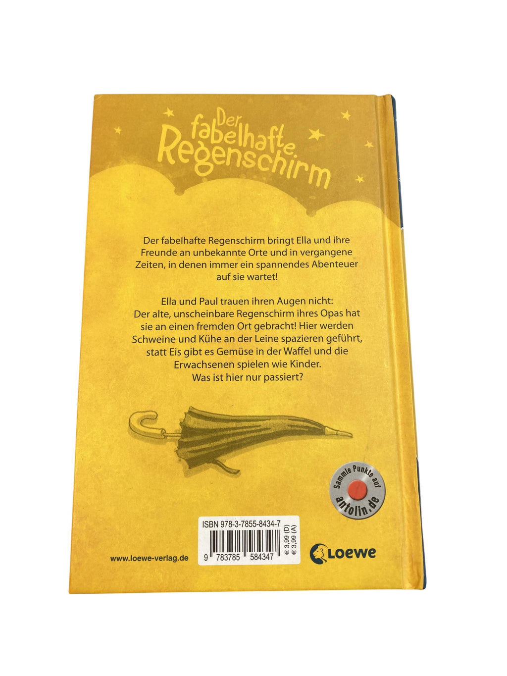 Kinderbücher Bücher Spielen & Lernen Der fabelhafte Regenschirm - Die verrückte Stadt Loewe Rear Image Second Hand