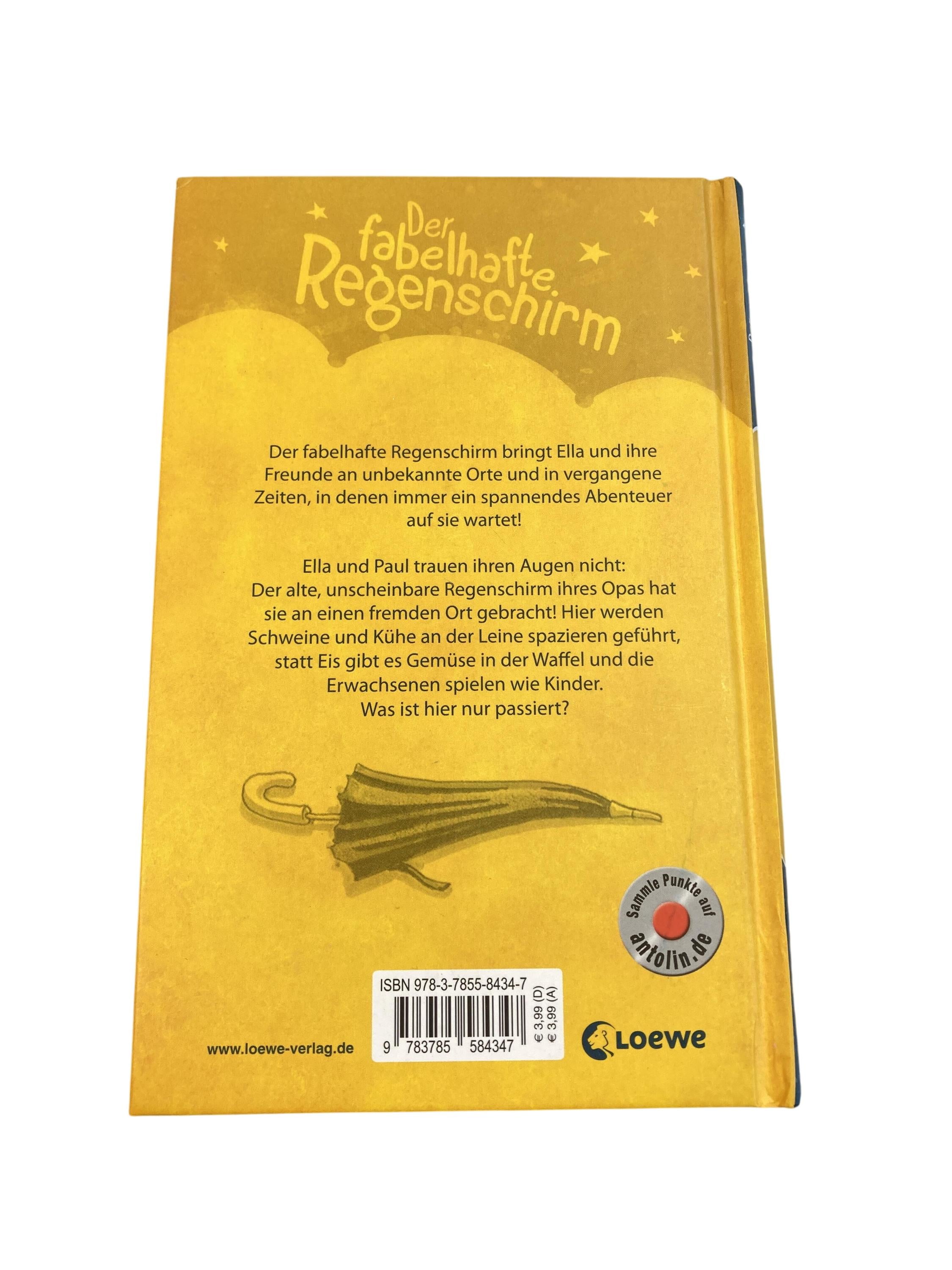 Kinderbücher Bücher Spielen & Lernen Der fabelhafte Regenschirm - Die verrückte Stadt Loewe Rear Image Second Hand