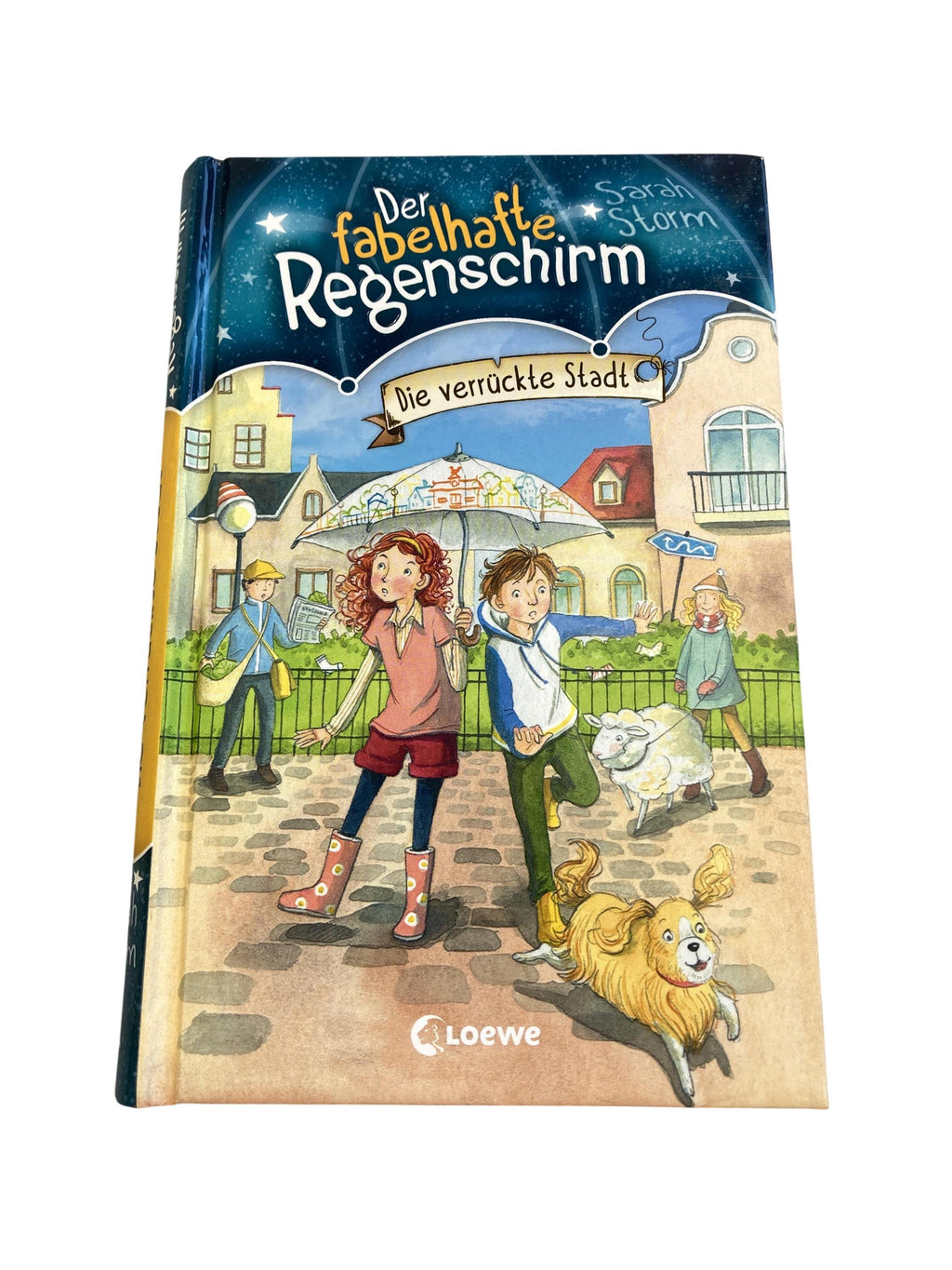 Kinderbücher Bücher Spielen & Lernen Der fabelhafte Regenschirm - Die verrückte Stadt Loewe Front Image Second Hand
