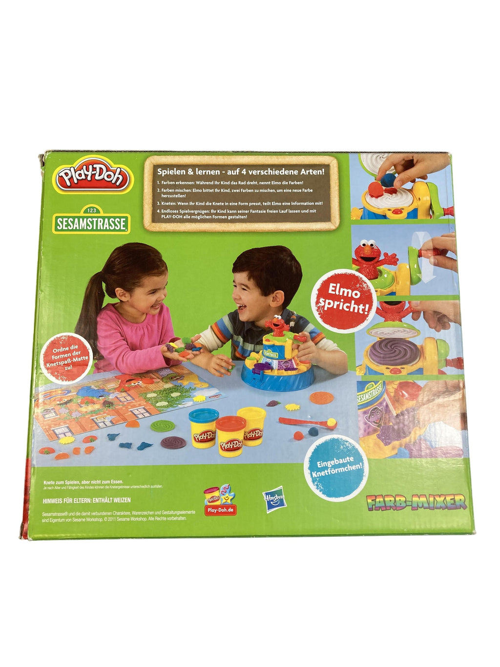 Fädeln, Sortieren & Kneten Spielen & Lernen Play-Doh Sesamstrasse Farb Mixer Hasbro Rear Image Second Hand