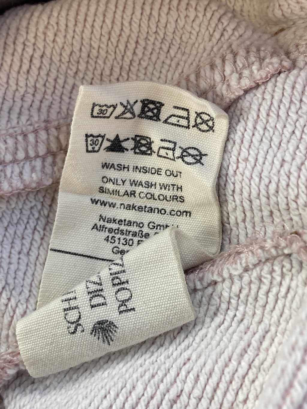 Hoodies Sweatshirts & Hoodies Kleidung Hoodie Naketano Care Label Second Hand