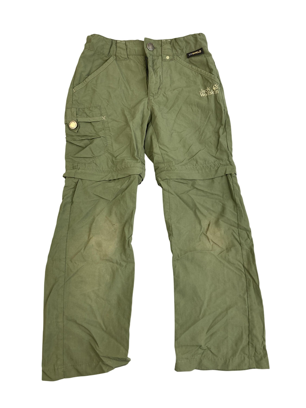 Outdoorhosen Outdoorhosen Kleidung Zip-off Wanderhose UV Shield Jack Wolfskin Front Image Second Hand