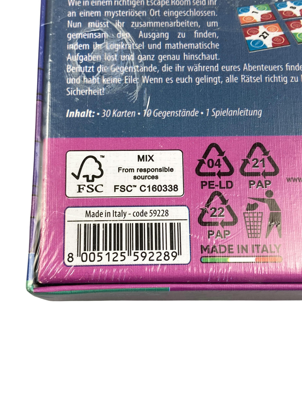 Brett- / Gesellschaftsspiele Spielen & Lernen Esacpe Game - Die verlassene Schule Clementoni Label Image Second Hand