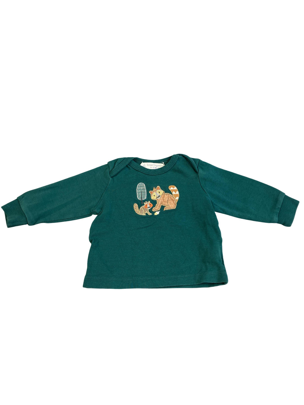 Langarmshirts Longsleeves & Shirts Kleidung Langarmshirt Waschbär Sense Organics Front Image Second Hand