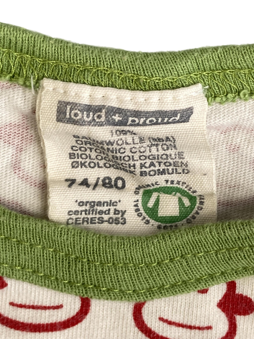 Kurzarm Body Unterwäsche & Bodies Kleidung Kurzarmbody Loud + Proud Label Image Second Hand