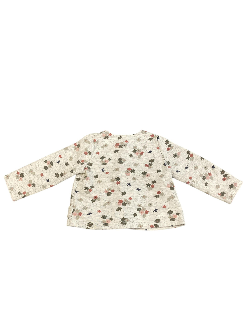 Strickjacken Strickpullover & Strickjacken Kleidung Strickjacke Blumen Petit Bateau Rear Image Second Hand