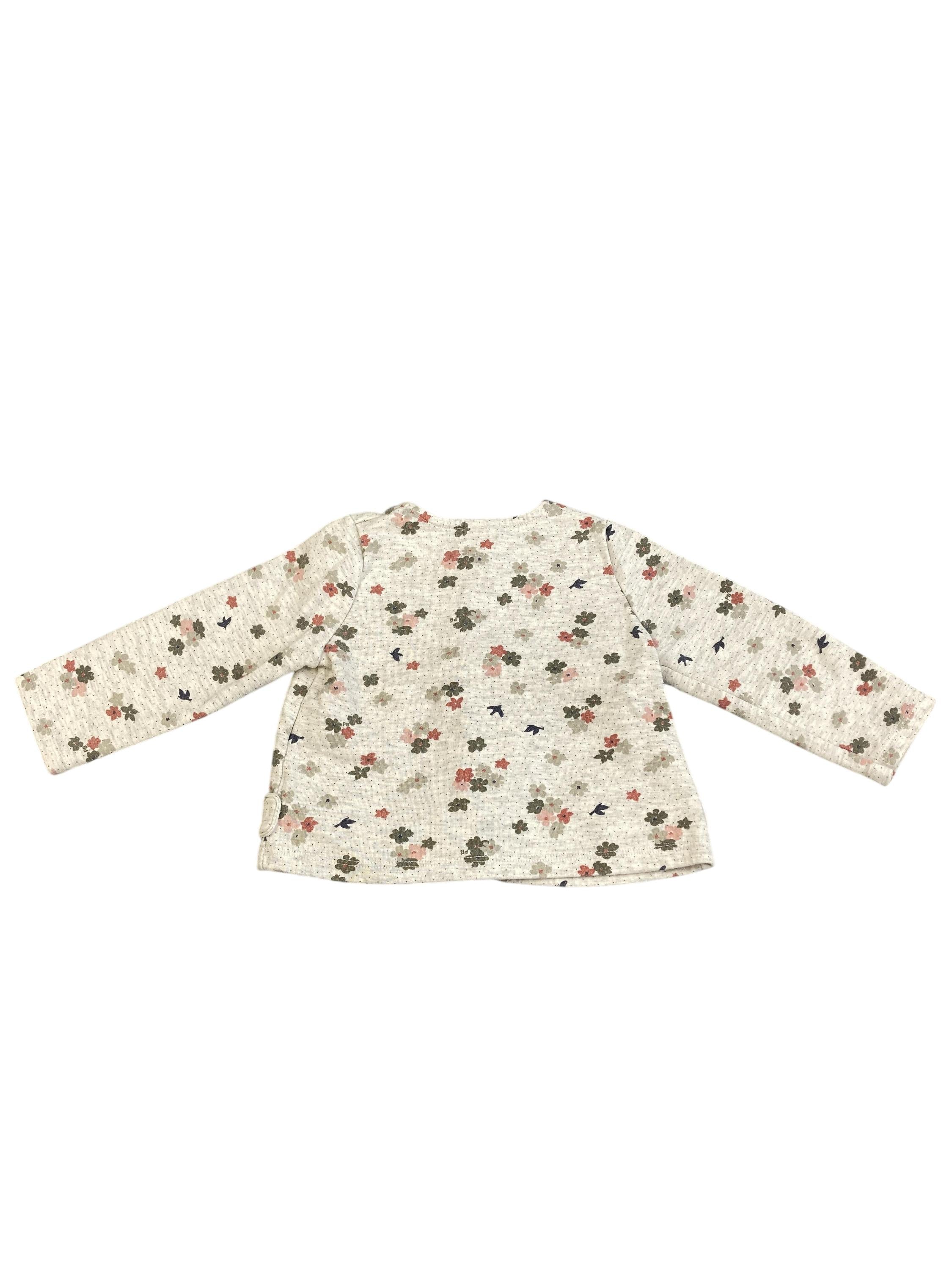 Strickjacken Strickpullover & Strickjacken Kleidung Strickjacke Blumen Petit Bateau Rear Image Second Hand