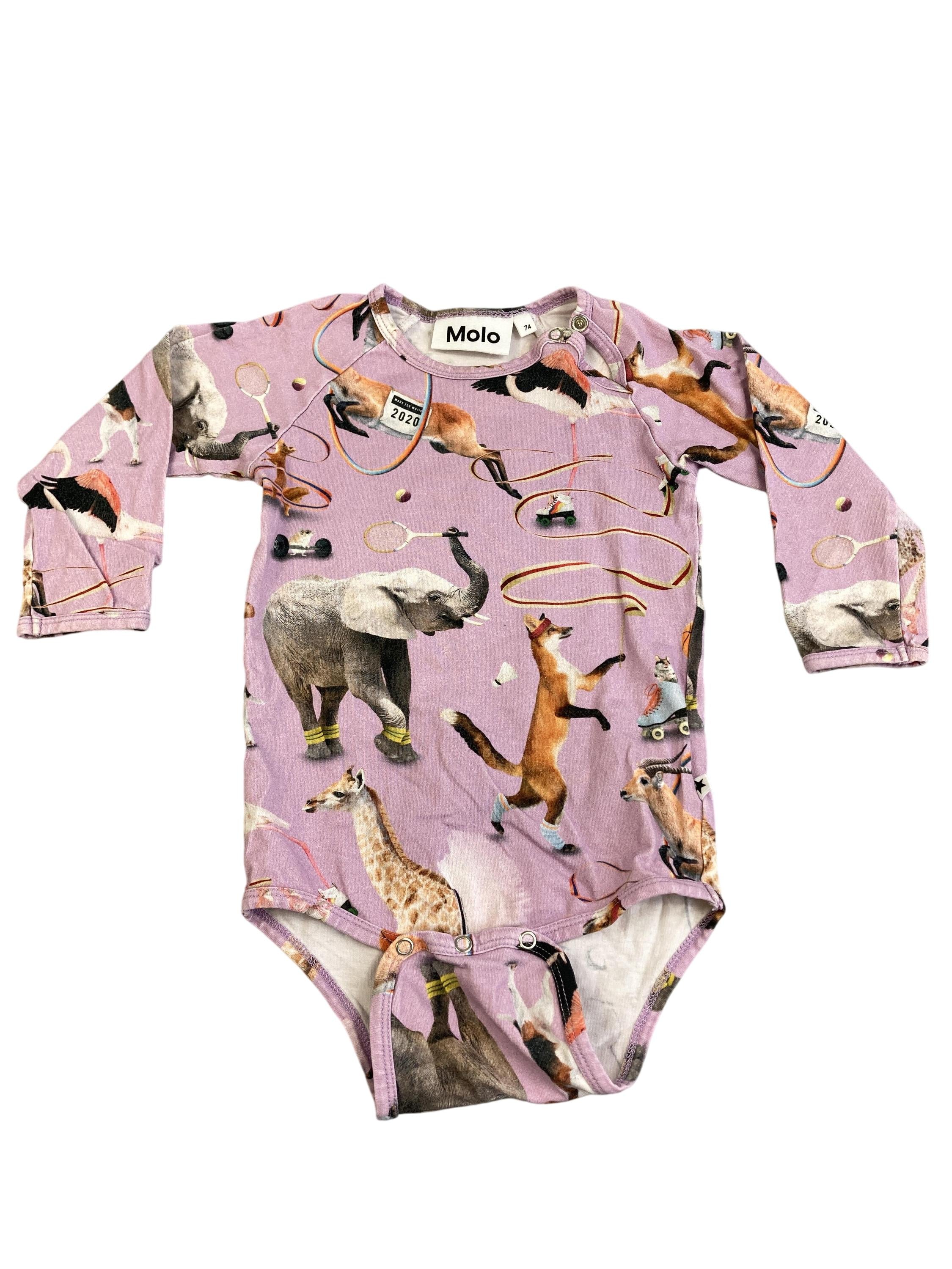 langarm Body Unterwäsche & Bodies Kleidung Langarmbody Tiere Molo Front Image Second Hand