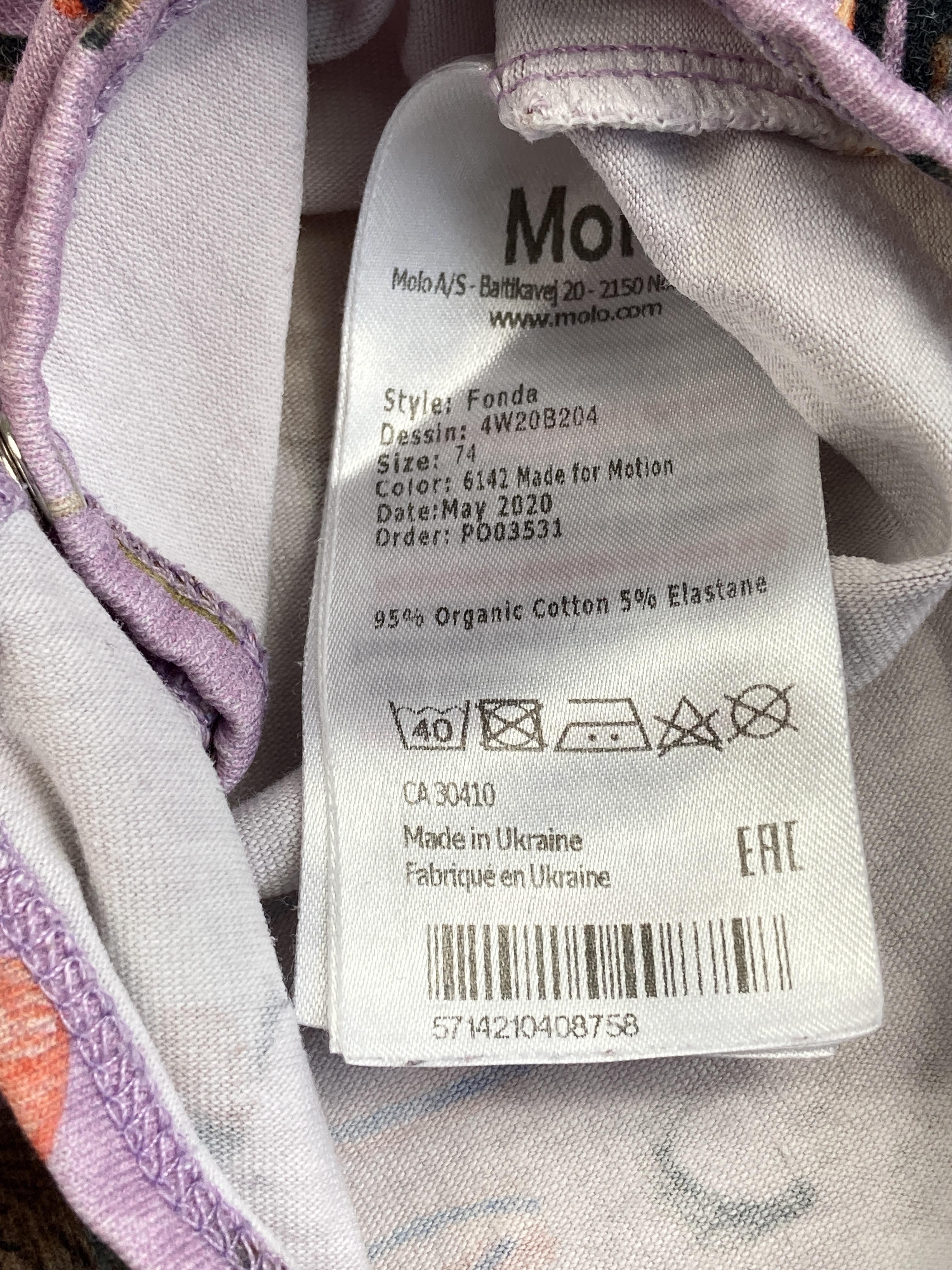 langarm Body Unterwäsche & Bodies Kleidung Langarmbody Tiere Molo Care Label Second Hand