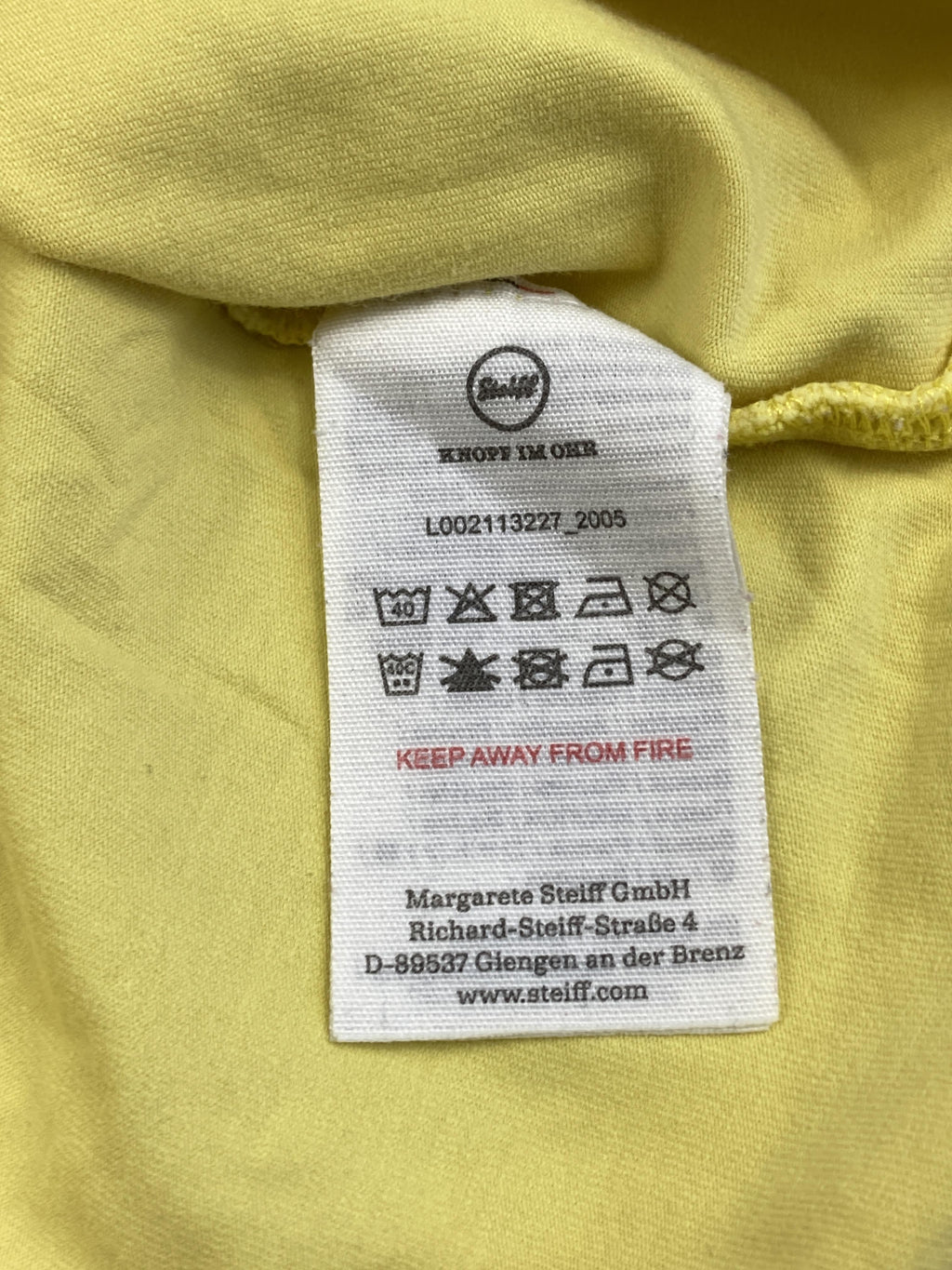 T-Shirts T-Shirts & Tops Kleidung T-Shirt Steiff Care Label Second Hand